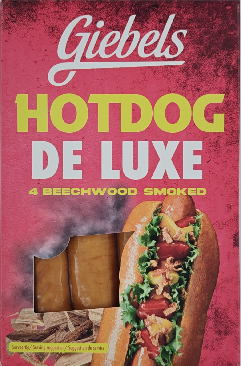Beukenhout gerookte hotdog Deluxe x 10 verpakkingen